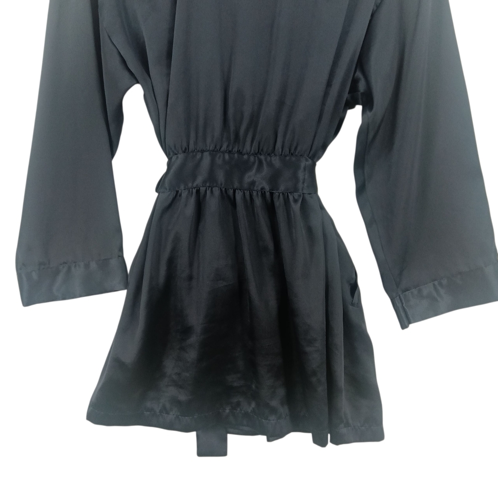 ❌️SOLD❌️Victoria's Secret Women's Belted Satin Kimono Robe One Size - Picture 7 of 9